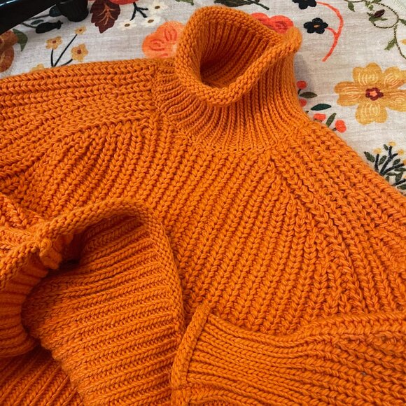 H&M Orange Turtleneck Sweater - Picture 2 of 4
